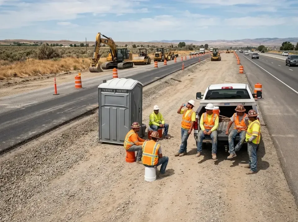 highway-road-construction-crew-007 — frequently asked questions, Porta Potty and Restroom Rentals in Park City, UT